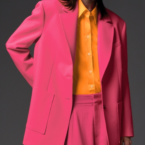 NWT ZARA Pink Blazer XS - Picture 8 of 16